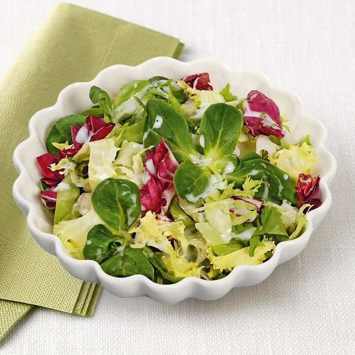 Mischsalat mit Joghurt-Dressing